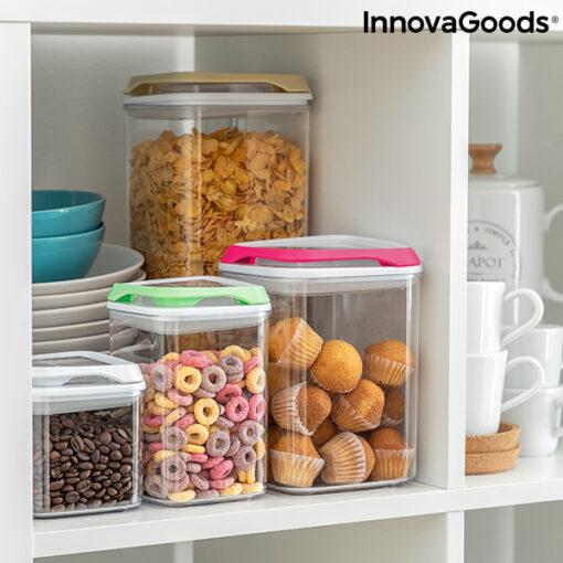 Sæt med stabelbare hermetiske køkkenbeholdere Pilocks InnovaGoods 4 Dele - Image 8