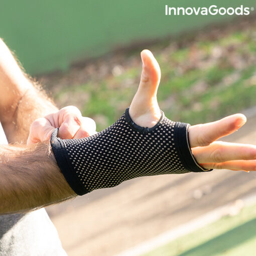 Håndledsbeskyttere med kobbertråd og bambus trækul Wristcare InnovaGoods - Image 6