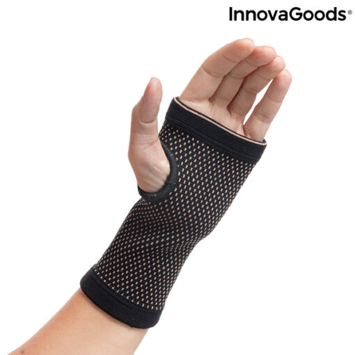 Håndledsbeskyttere med kobbertråd og bambus trækul Wristcare InnovaGoods - Image 5