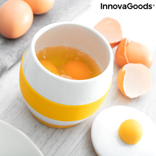 Keramisk æggekoger til Mikrobølgeovn med opskrifter Eggsira InnovaGoods - Image 6