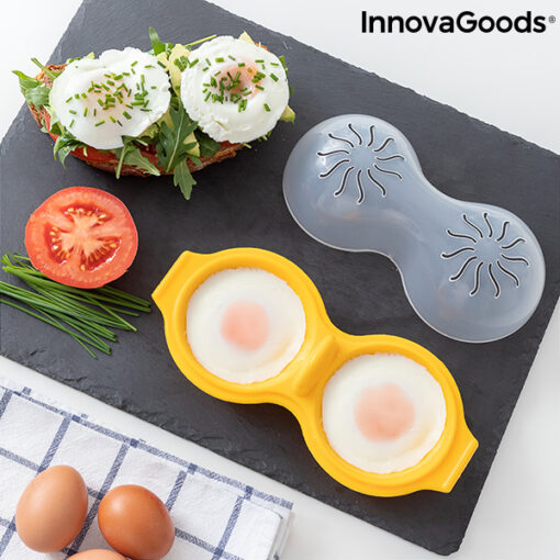 Dobbelt æggekoger i silikone Oovi InnovaGoods - Image 5