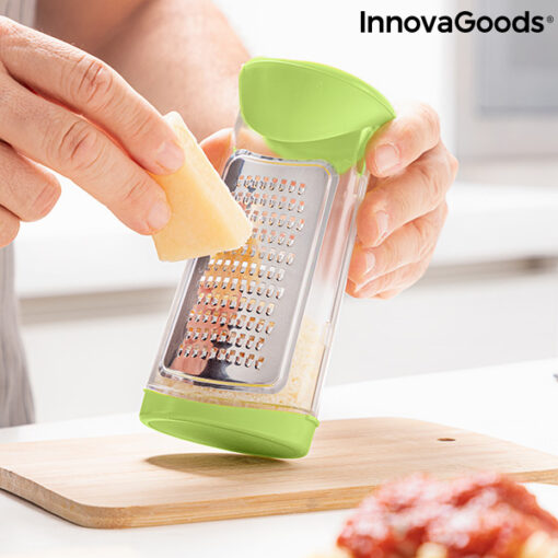 Rivejern med beholder og dispenserlåg 3-i-1 Cheezy InnovaGoods - Image 4