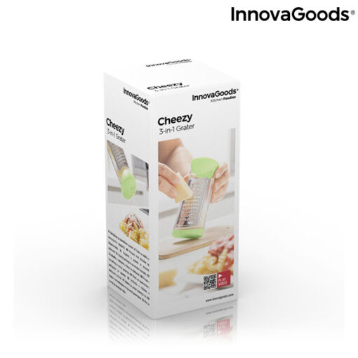 Rivejern med beholder og dispenserlåg 3-i-1 Cheezy InnovaGoods - Image 2