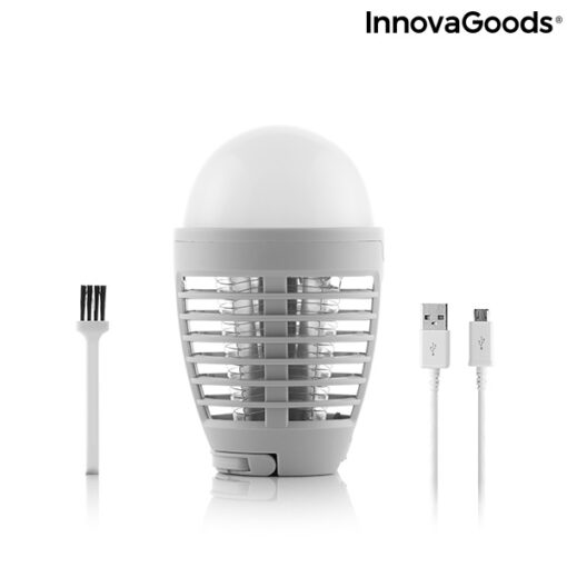 2-i-1 anti-insekt genopladelig lampe med LED Kl Bulb InnovaGoods - Image 10