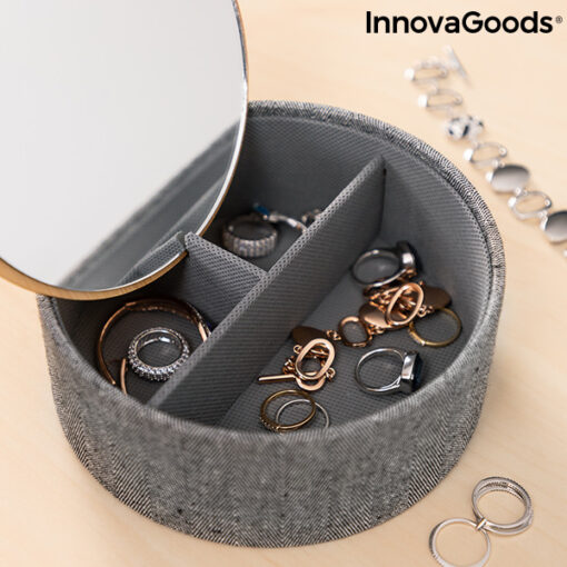 Organizer bambus smykkeskrin med spejl Mibox InnovaGoods - Image 7