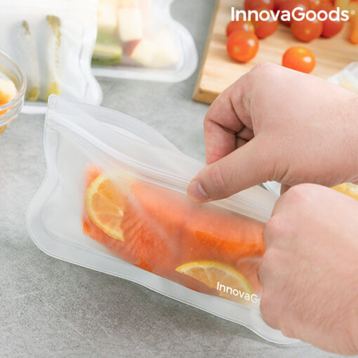 Sæt med genanvendelige poser til fødevarer Freco InnovaGoods 10 Dele - Image 6