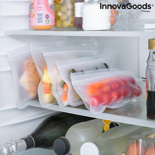 Sæt med genanvendelige poser til fødevarer Freco InnovaGoods 10 Dele - Image 5