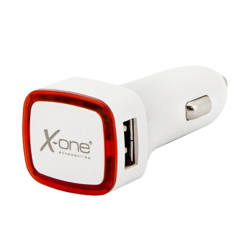 Biloplader Ref. 138390 2 x USB-A Hvid Rød