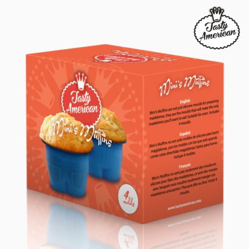 Tasty American Silikoneforme til Madeleinekager (pakke med 4) - Image 4