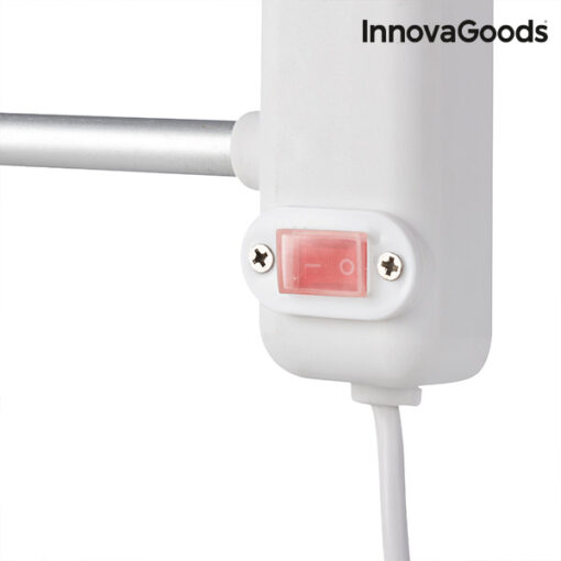 Elektrisk Håndklædestativ til Væggen InnovaGoods 65W Gråhvid (5 Stænger) - Image 6
