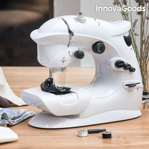 InnovaGoods Kompakt Symaskine 6 V 1000 mA Hvid - Image 8