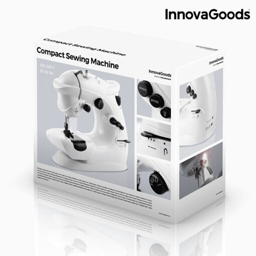 InnovaGoods Kompakt Symaskine 6 V 1000 mA Hvid - Image 6