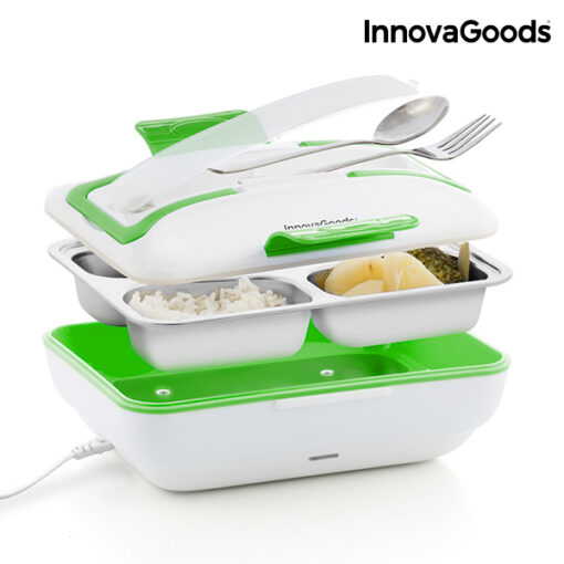 InnovaGoods Pro Elektrisk Madkasse 50W Hvid Grøn - Image 5