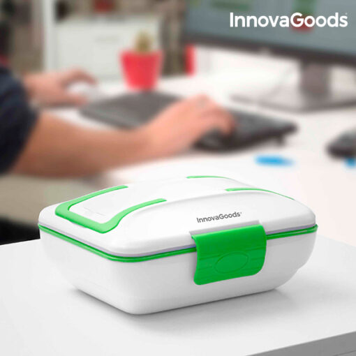InnovaGoods Pro Elektrisk Madkasse 50W Hvid Grøn - Image 4