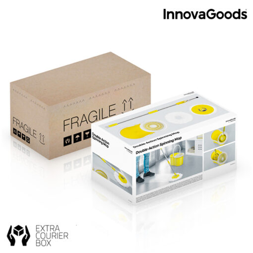 InnovaGoods Drejende Gulvmoppe med Dobbelt Aktion med Spand - Image 2