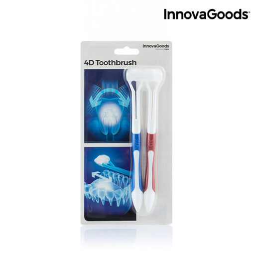InnovaGoods 4D Tandbørste (Sæt med 2) - Image 2