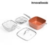 Copper InnovaGoods 5 i 1 Multifunktionelt Stegepande Sæt (4 Dele) - Image 7