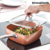 Copper InnovaGoods 5 i 1 Multifunktionelt Stegepande Sæt (4 Dele) - Image 6