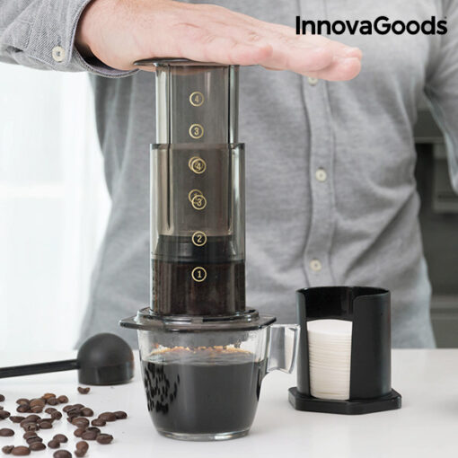 InnovaGoods Manuel Kaffemaskine Med Tryk