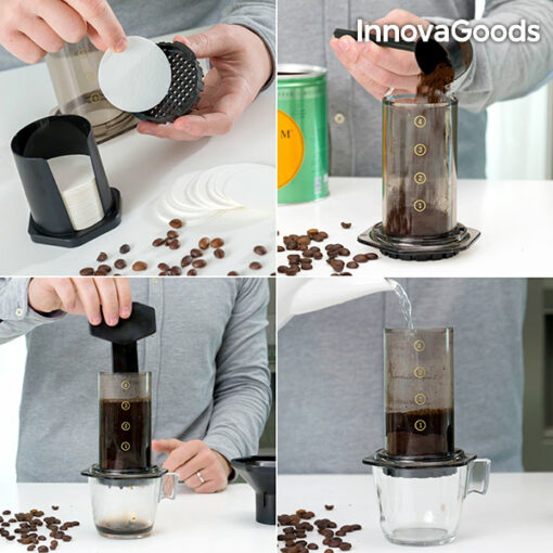 InnovaGoods Manuel Kaffemaskine Med Tryk - Image 6