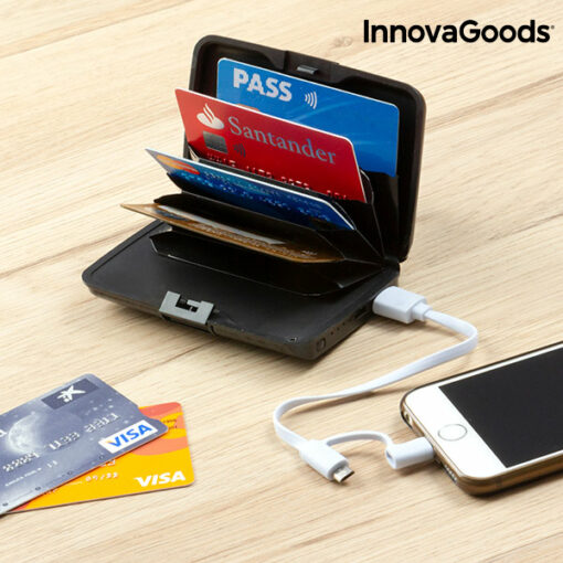 InnovaGoods Sikkerhedskortholder og Powerbank