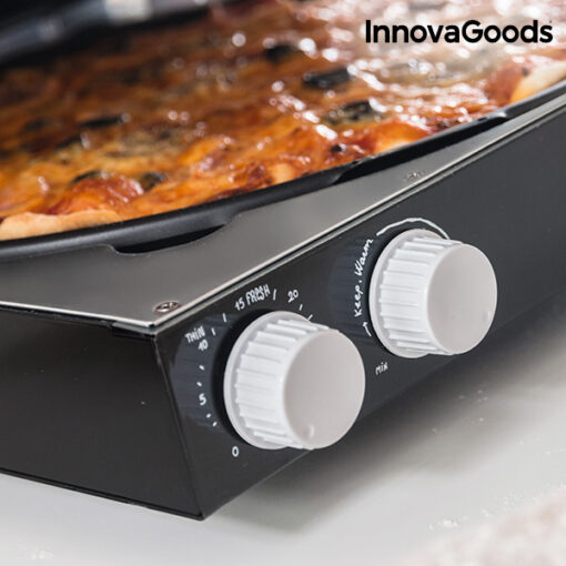 InnovaGoods Elektrisk Pizzabager med Opskriftsbog Presto! 1200W Sort - Image 7