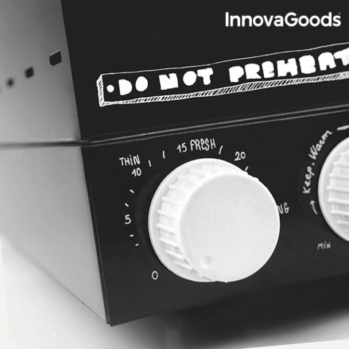 InnovaGoods Elektrisk Pizzabager med Opskriftsbog Presto! 1200W Sort - Image 3
