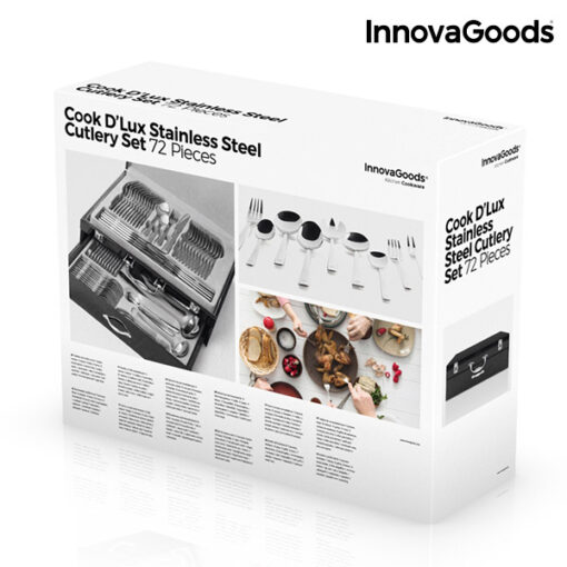 InnovaGoods Cook D'Lux Rustfrit stål bestik (72 dele) - Image 3