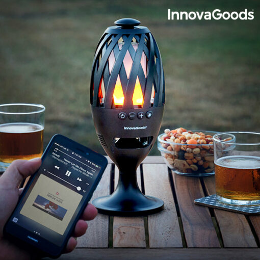 InnovaGoods LED Fakkel med Bluetooth Højtaler