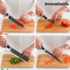 InnovaGoods Knivsæt Black Shark Swiss Q Namiutsu (4 Dele) - Image 5