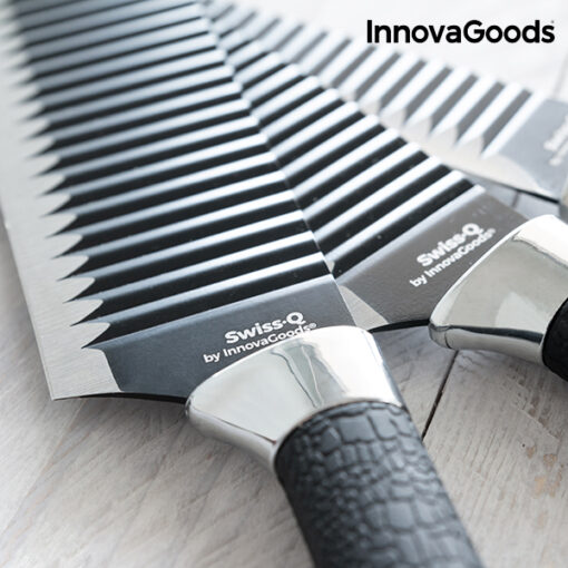 InnovaGoods Knivsæt Black Shark Swiss Q Namiutsu (4 Dele) - Image 4
