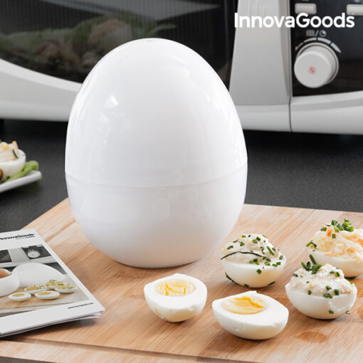 InnovaGoods Boilegg mikrobølge-æggekoger med opskrifthæfte - Image 5