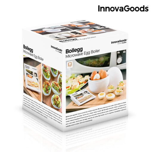 InnovaGoods Boilegg mikrobølge-æggekoger med opskrifthæfte - Image 3