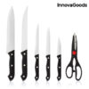 InnovaGoods Knivsæt med Knivholder af Træ (6 Dele) - Image 2