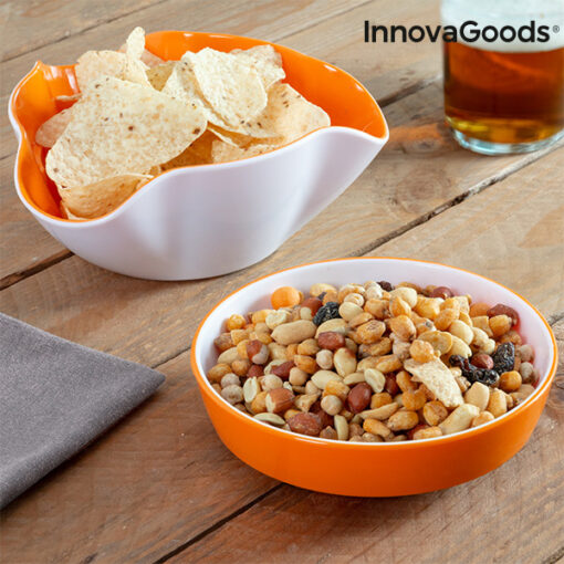 InnovaGoods 2-i-1 Snackskål (2 Dele) - Image 5