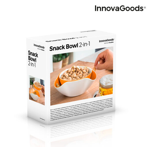 InnovaGoods 2-i-1 Snackskål (2 Dele) - Image 3