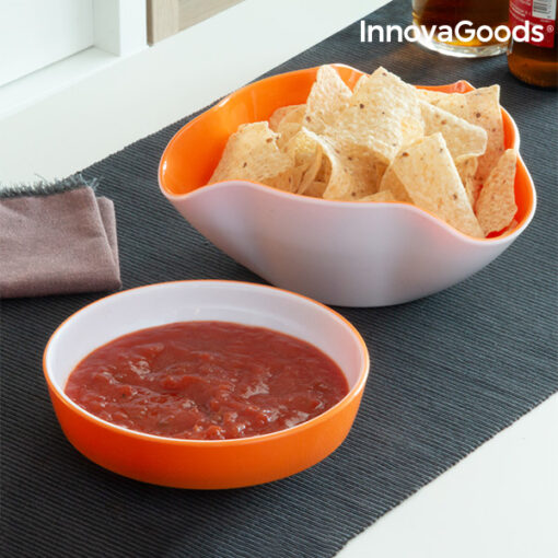 InnovaGoods 2-i-1 Snackskål (2 Dele) - Image 2