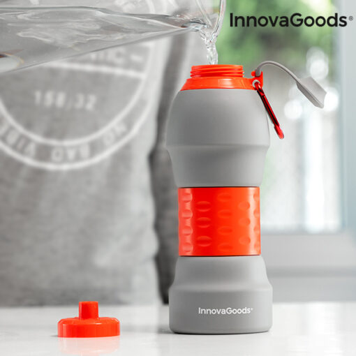 InnovaGoods Sammenfoldelig Silikone Drikkedunk Flaske - Image 5