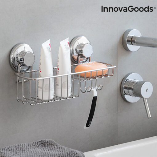 InnovaGoods organizer til brusebadet med sugekopper