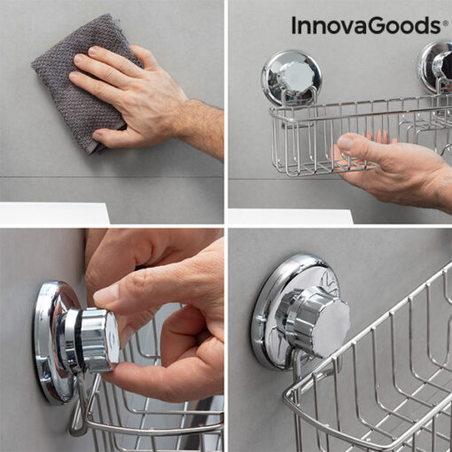 InnovaGoods organizer til brusebadet med sugekopper - Image 4
