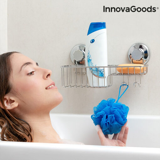 InnovaGoods organizer til brusebadet med sugekopper - Image 2