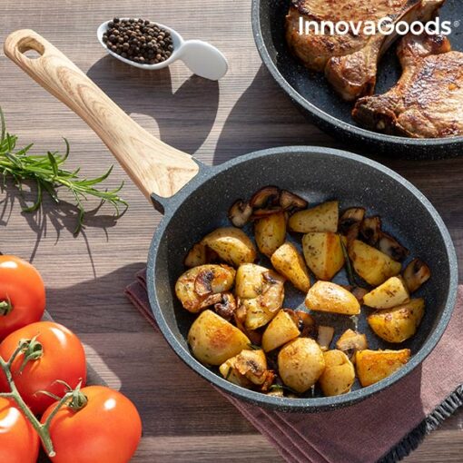 InnovaGoods Premium stegepande graniteffekt (20 cm)