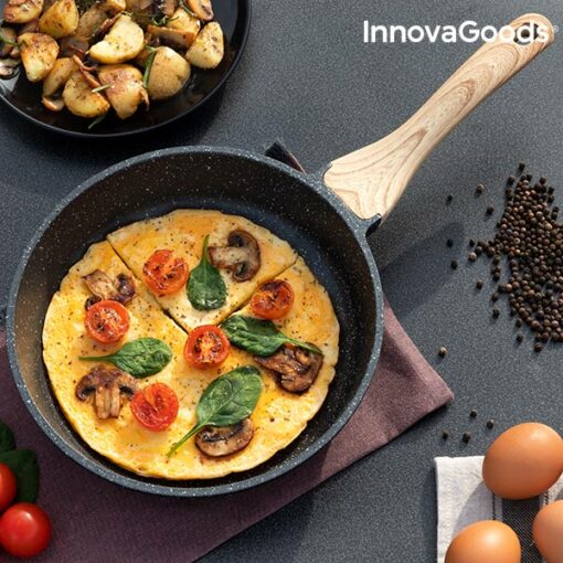InnovaGoods Premium stegepande graniteffekt (24 cm)