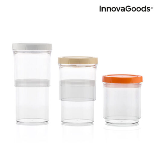 InnovaGoods Justerbare & Hermetiske Køkkenbeholdere (Sæt med 3) - Image 8