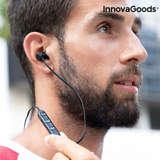 Magnetiske trådløse hovedtelefoner InnovaGoods - Image 3