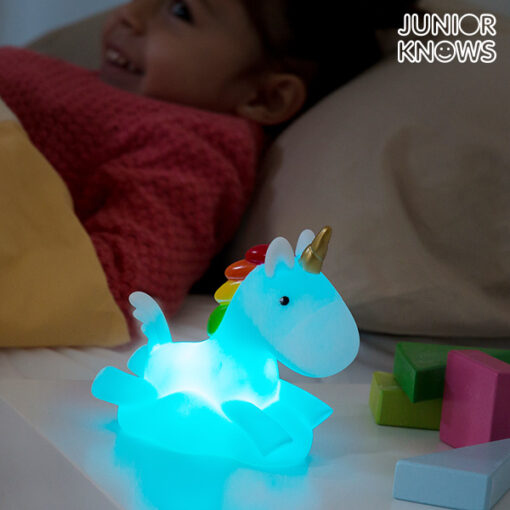 Enhjørning Natlampe LED Multifarvet Junior Knows