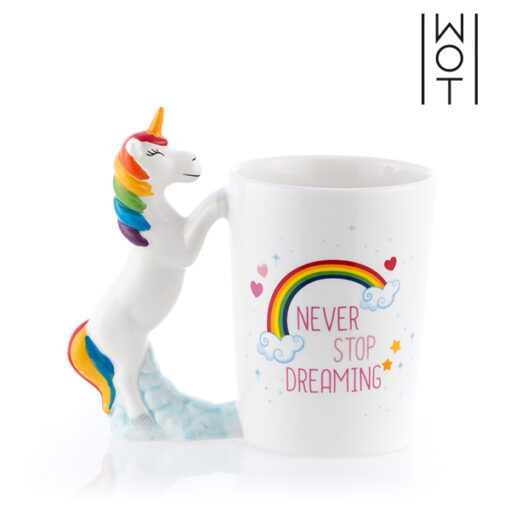 Wagon Trend "Never Stop Dreaming" Enhjørning Krus - Image 2