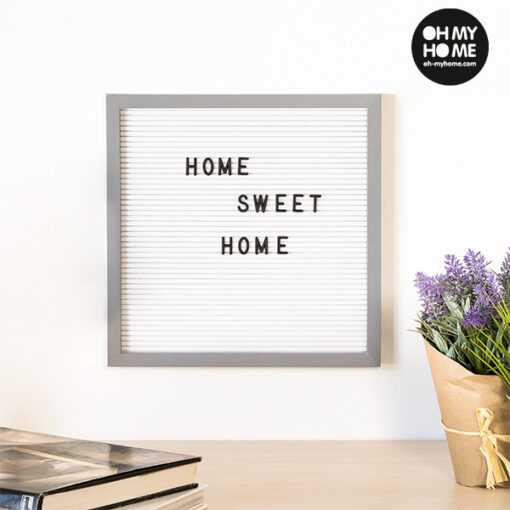 Oh My Home Ramme til Bogstaver og Tal (30 x 30 cm)