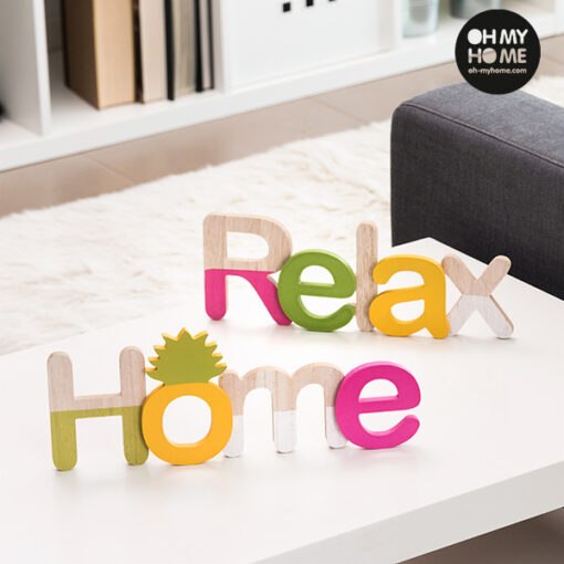 Oh My Home Træskilt (Pakke med 2)